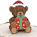 papercrush® Pop-Up Karte Weihnachten Teddybär -...