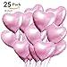 XUNKE Herz Folienballon, 25 Stück Herz Helium...