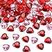 200 Stücke Rot Acryl Herz für den Valentinstag,...
